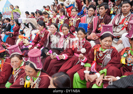 Leh, Ladakh, Indien. Ladakh Festival. Stockfoto