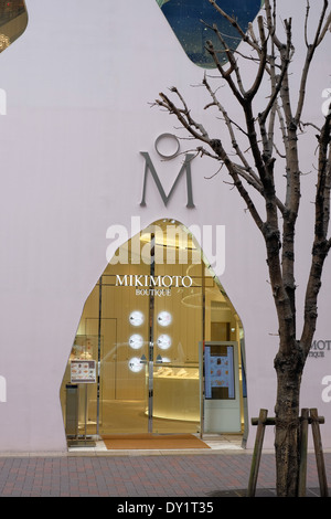 Mikimoto Gebäude in Ginza, Tokio. Stockfoto