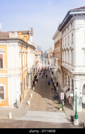 Corso Ercole d ' Este, Ferrara, Emilia Romagna, Italien Stockfoto