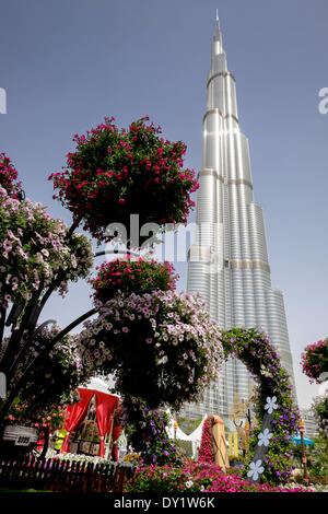 Dubai, Vereinigte Arabische Emirate. 3. April 2014. Tag der Eröffnung der ersten Dubai International Garten Wettbewerb Credit: Iain Masterton/Alamy Live News Stockfoto