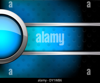 Abstrakte Tech Hintergrund mit Knopf und Linie Stockfoto