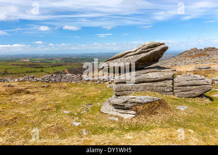Höheren Tor, Dartmoor National Park, Belstone, West Devon, England, UK, Europa. Stockfoto