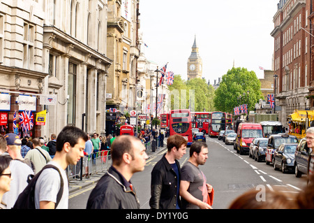 Whitehall Street in London Stockfoto
