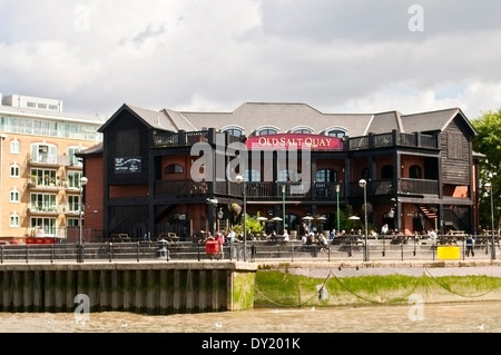 Alte Salz Quay Restaurant, London Stockfoto