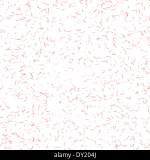 Textur vor Kratzern von roter Farbe auf dem isolierten Hintergrund Stockfoto