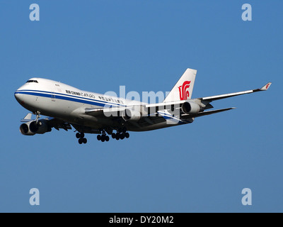 B-2409 Air China Cargo Boeing 747-412F - Cn 26560, Landung auf dem Flughafen Schiphol (AMS - EHAM), Niederlande, pic3 Stockfoto