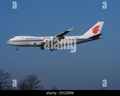 B-2409 Air China Cargo Boeing 747-412F - Cn 26560, Landung auf dem Flughafen Schiphol (AMS - EHAM), Niederlande, pic5 Stockfoto