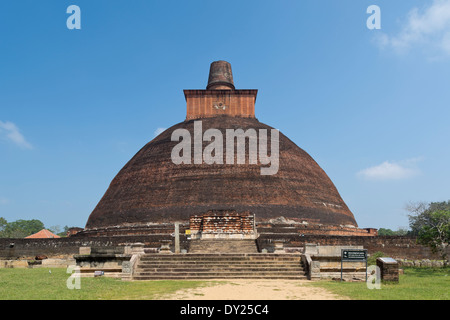 Anuradhapura, Sri Lanka. Jetavanarama Dagoba Stockfoto