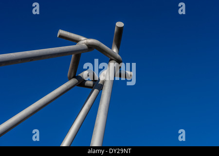 Blas Infante Platz in LLeida, Spanien Stockfoto