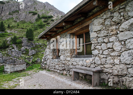 Passo Lagazuoi, Dolomiti Ampezzane, Val Parola, Militär schützt 1 ° Weltkrieg in Tre Sassi Festung Stockfoto