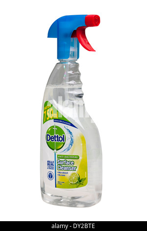 Mega-750 ml-Sprühflasche mit Dettol Oberfläche Reiniger Stockfoto