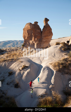 Kamel-geformten Felsen, Devrenet Tal, Landschaft rund um Göreme, Kappadokien, Anatolien, Türkei, Asien Stockfoto