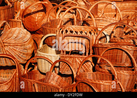 Weidenkörbe Stockfoto