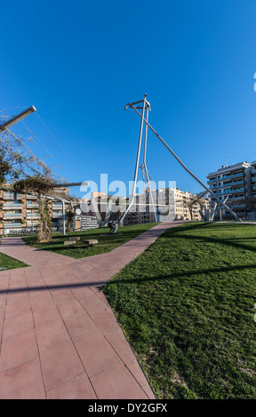 Blas Infante Platz in LLeida, Spanien Stockfoto