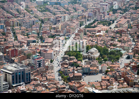 Blick vom Schloss, afyon, anatolien, türkei, asien Stockfoto