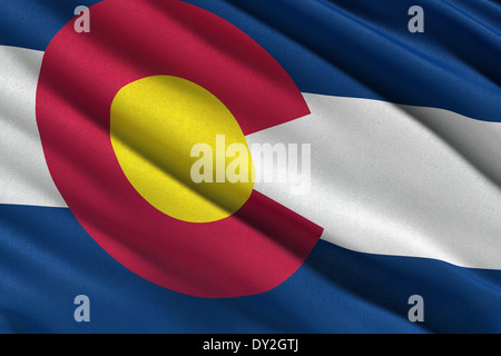 US Zustand-Markierungsfahne von Colorado Stockfoto