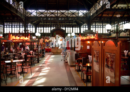 Mercado Central (Hauptmarkt), in Santiago de Chile. Stockfoto