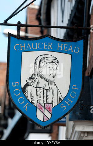 Chaucer Headshop Buch Zeichen, London, UK Stockfoto