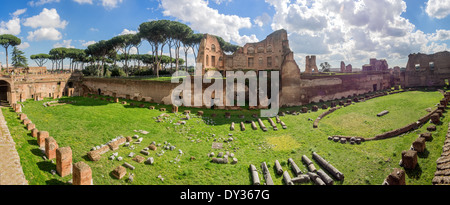 Hippodrom-Stadion des Domitian, Palatin Rom Stockfoto