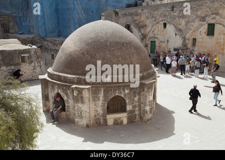 Äthiopische Kapelle, Jerusalem, Israel. Stockfoto