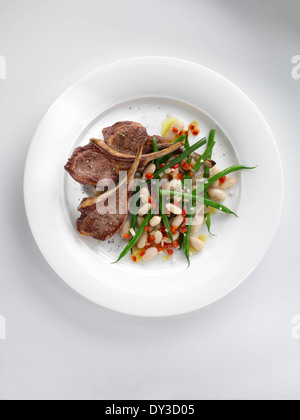 Lamm-Koteletts Stockfoto