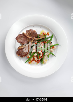 Lamm-Koteletts Stockfoto