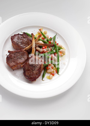 Lamm-Koteletts Stockfoto