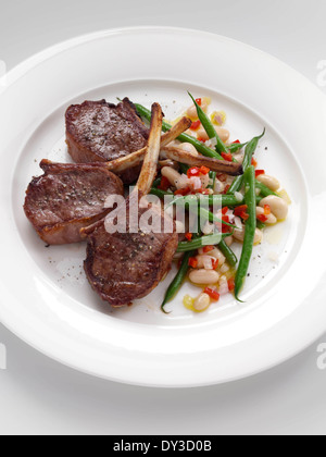 Lamm-Koteletts Stockfoto