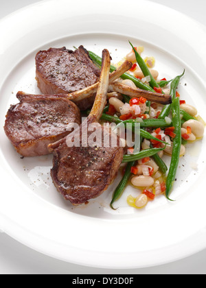 Lamm-Koteletts Stockfoto