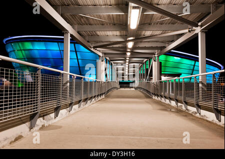 05. April 2014.The Glasgow Hydro Austragungsort Tonights Justine Timberlake Konzert. Schottland, Vereinigtes Königreich Stockfoto