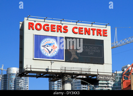 Billboard Rogers Centre in Toronto, Kanada Stockfoto