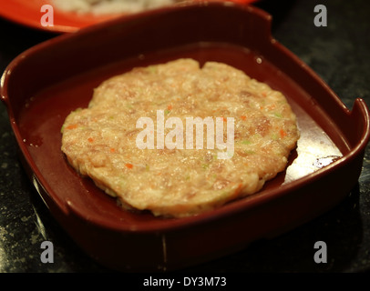 rohes Schweinefleisch für Sukiyaki restaurant Stockfoto