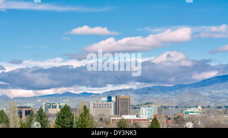 Stadt von Boise, Idaho und Ausläufer Stockfoto