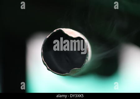 Bankpore, Patna, Bihar, Indien, 6. April 2014. Patna erlebt das 3. Jahrgang & Classic Car Event im Bankpore Club. Es war ein Vergnügen zu beobachten, die Vintage & Classic Veranstaltung Rollen auf der Straße und man bekam Einblick in vergangener Jahre. Die Autos waren auf Anzeige von 1919 bis 1960 hergestellt wurde. Bildnachweis: Rupa Ghosh/Alamy Live-Nachrichten. Stockfoto