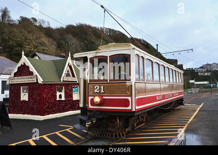 Der Manx Electric Railway, Douglas, Isle Of Man Stockfoto