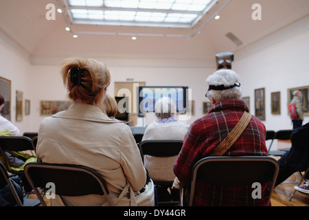 Der große Wandteppich von Schottland auf Tour in Aberdeen Art Gallery, April 2014 Stockfoto