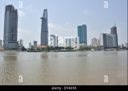 Bitexco Financial Tower Ho Chi Minh Stadt Saigon Stockfoto