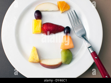 Experten empfehlen, fünf Portionen Obst und Gemüse pro Tag, London Stockfoto