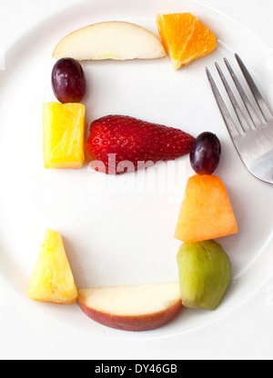 Experten empfehlen, fünf Portionen Obst und Gemüse pro Tag, London Stockfoto