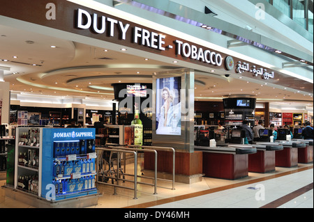 Duty Free Shop Dubai Flughafen Stockfoto