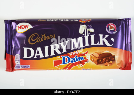 Cadbury Dairy Milk Schokolade mit Daim Stockfoto