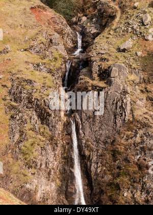 Dungeon Ghyll Force Wasserfall, Langdale, Lake District, Cumbria, England, UK Stockfoto