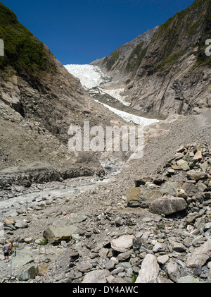 Blick auf den Franz-Josef-Gletscher, West Coast, Neuseeland Stockfoto