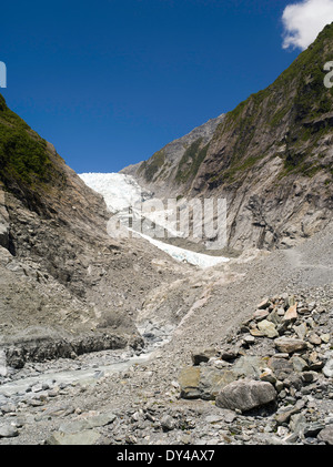 Blick auf den Franz-Josef-Gletscher, West Coast, Neuseeland Stockfoto