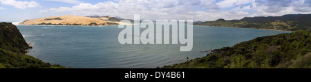 High-Angle Panoramablick des Hokianga Harbour, Northland, Neuseeland Stockfoto