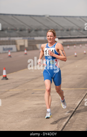 Elite Duathlon Weltmeisterschaften 2014 März 30. Senioren Kate Hewison Stockfoto