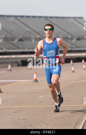 Elite Duathlon Weltmeisterschaften 2014 März 30. Senioren Männer Aaron Harris Stockfoto