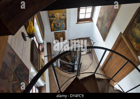 Museum des nationalen ukrainischen Ikonen in Radomyschl Burg, Ukraine Stockfoto