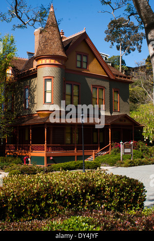 Historischen viktorianischen Haus in San Diego, Ca in der Altstadt. Stockfoto