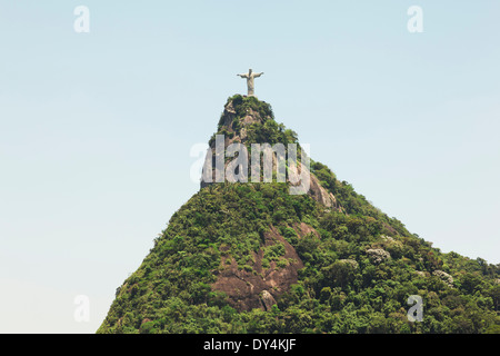 Christus der Erlöser Staue auf Tijuca Wald Stockfoto